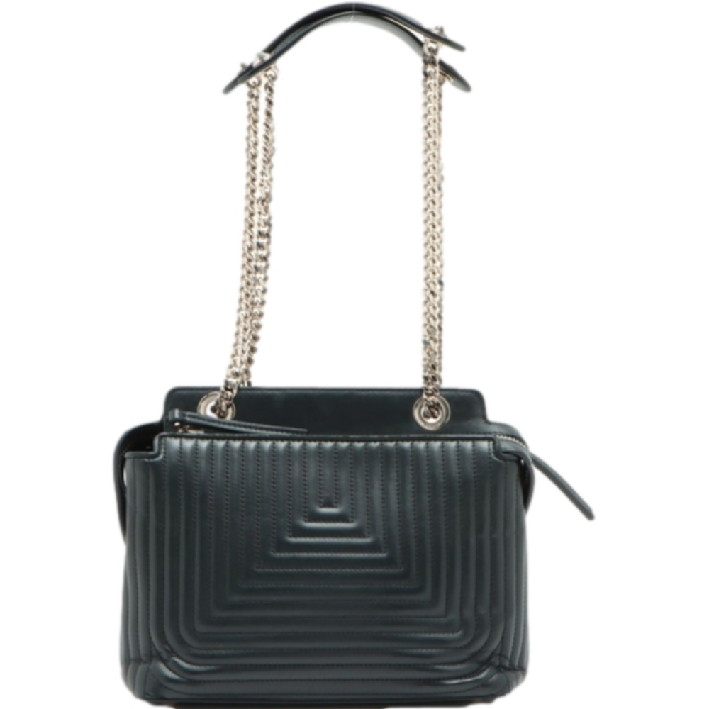 💜100% Authentic Fendi Dotcom Small Chain Shoulder Bag